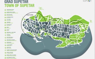 Supetar map