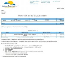 Predračun za rezervaciju Predračun za rezervaciju